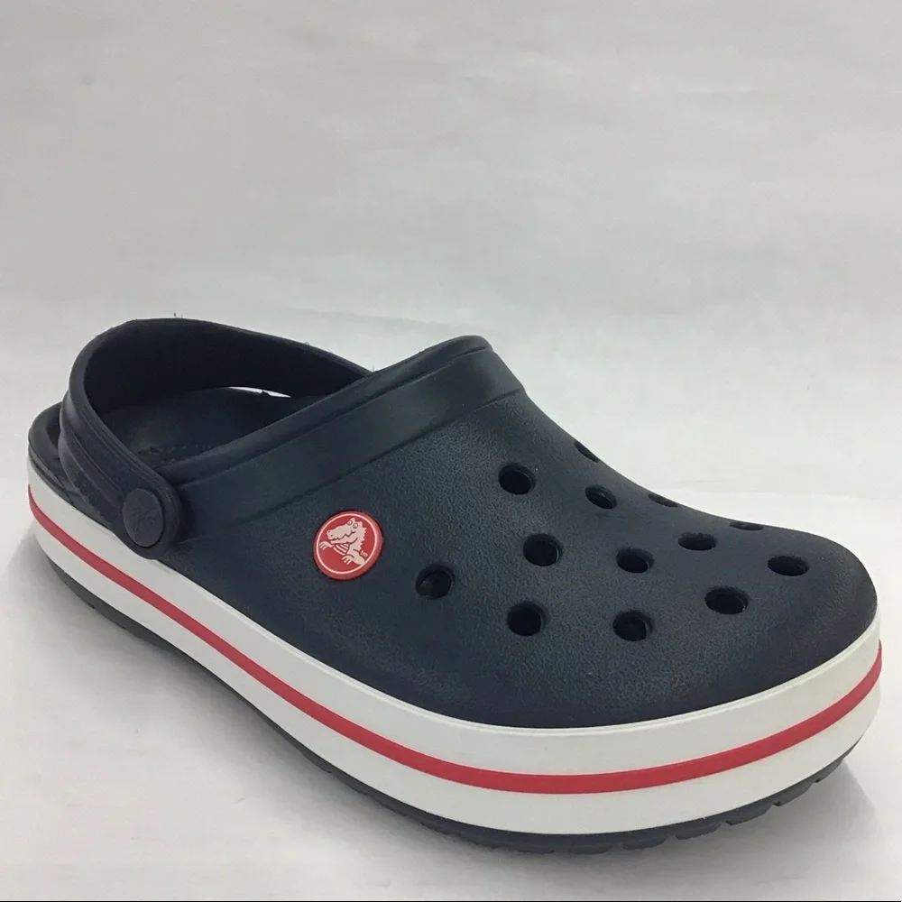 Crocs, Crocband clogs, Navy Blue, Size: 4